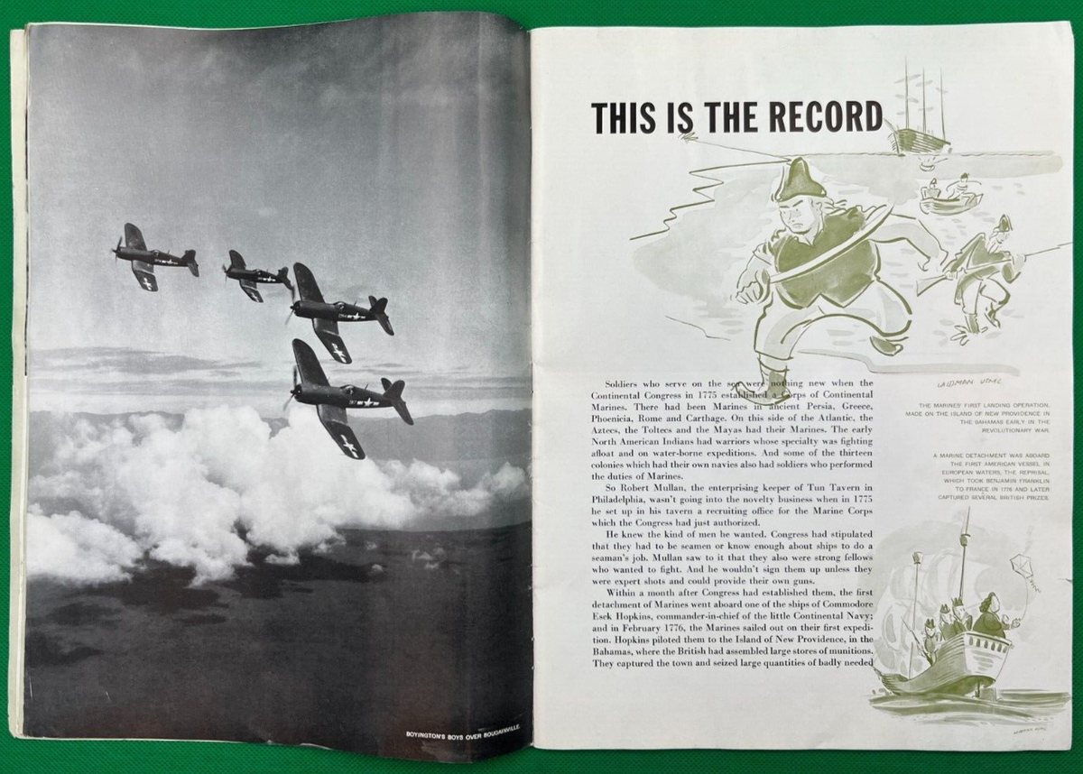 MARINE AIR WING SP-PRINT 1944 DUFFLE BAG MARINE WING AIR Vintage