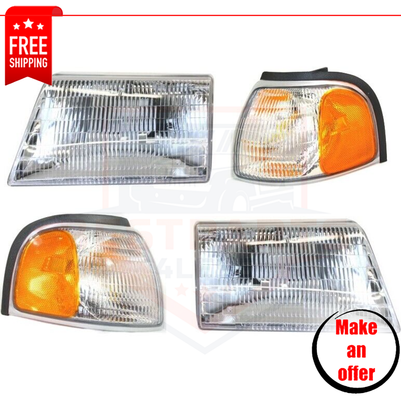 holly様B2500セット Corner Lights and Headlights kit of 4 pc for 1998-2000 Mazda B2500