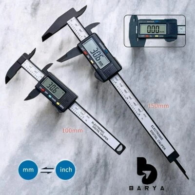 BARYA Digitaler Messschieber 0 - 150 mm Schieblehre Messlehre LCD Display Messschieber