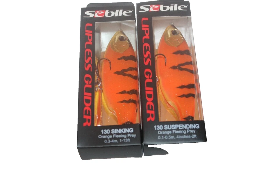 4x SEBILE-LIPLESS GLIDER- SINKING+ SUSPENDING+PIKE+NATURAL PERCH-NEU - Bild 4 von 4