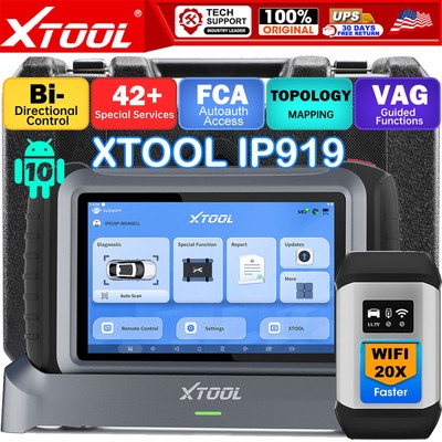 2025 XTOOL IP919 Car Coding Auto Key Programming Intelligent Diagnostic Scanner