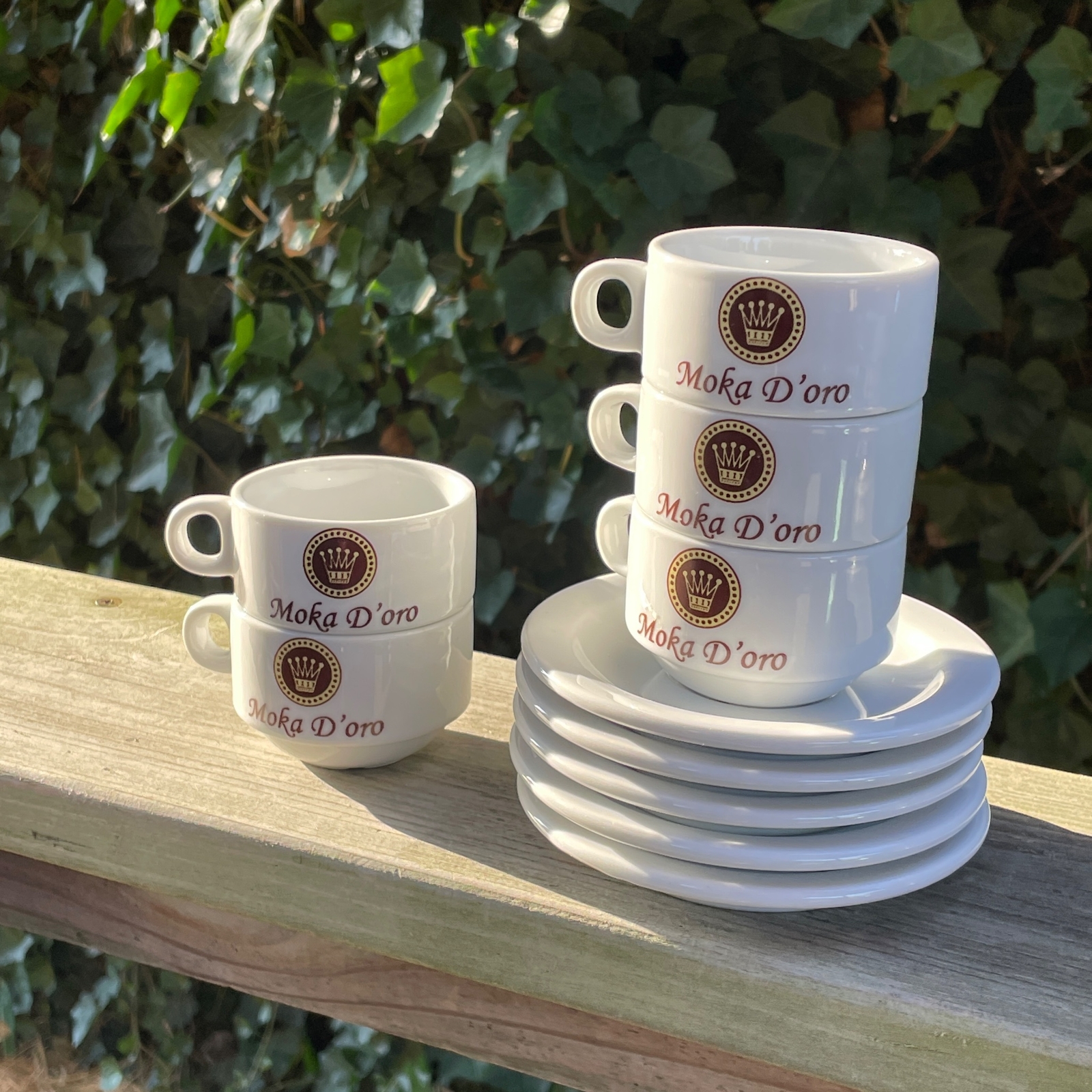 Set of 5 Moka D'oro PAYARD Small Expresso Restaurant Coffee Cups w