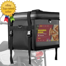 Insulated Food Delivery Bag for E-Bikes/Scooters/Motorcycles Waterproof