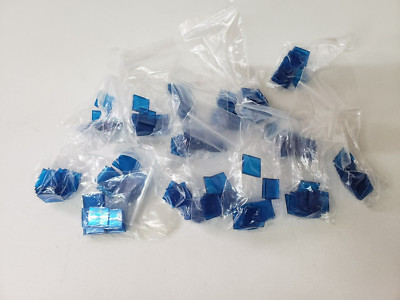 LOT of 140 UNUSED -  Allen Bradley 800MS-N10B BLUE Push Button Color Chips