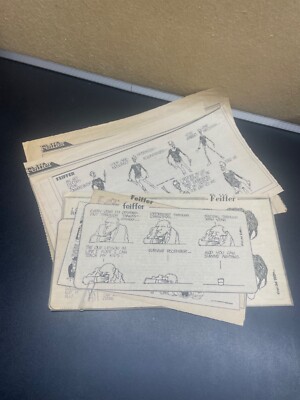 Feiffer Comic Strip Lot of 16 Cut from Newspapers Fun Lot see pics
