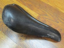 TERRY LIBERATOR TITANIUM TI RAILED CUT OUT BLACK LEATHER RACING SADDLE