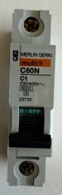 Merlin Gerin Leitungsschutzschalter multi 9 / C1 / 1A / C60N 1P C 1A / 23725 Neu
