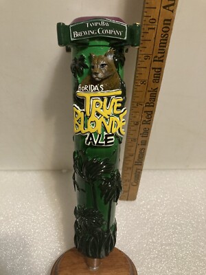 TAMPA BAY BREWING FLORIDAS TRUE BLONDE ALE PUMA Draft beer tap handle. FLORIDA
