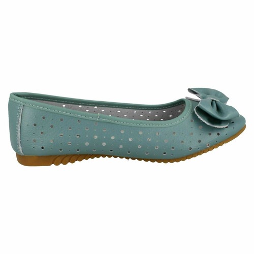 Damas F80207 Zapatos de Bailarina Planos sin Cordones por Down To Earth Precio de venta £22.99 - Imagen 17 de 17