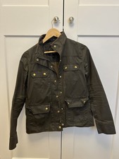 J Crew Green Wax Jacket Women’s Small