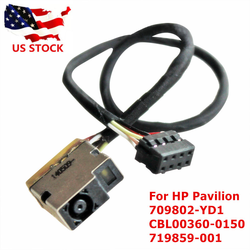Connettore Alimentazione DC Per HP 250/260 G3 - Jack 8 PIN, Modello 709802-YD1, 17 Cm