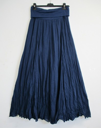 Lagenlook Womens 100% Cotton 1/2 Lined Long Skirt 12 Colours One Size:Regular - Picture 10 of 62