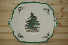 Spode Christmas Tree Square Cake Plate, 11 1/8"  England (B1)