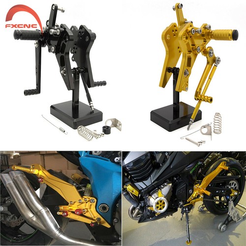 For Kawasaki ZR800 ABS 2013 2014 2015 2016 CNC Rearset Foot Pegs Footrests Pedal - Picture 8 of 9