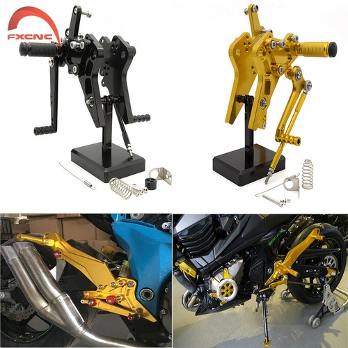 For ZR 800 ABS ZR800 2013-2016 CNC Rearset Footrest Footpegs Pedals GP Shift - Foto 1 di 9