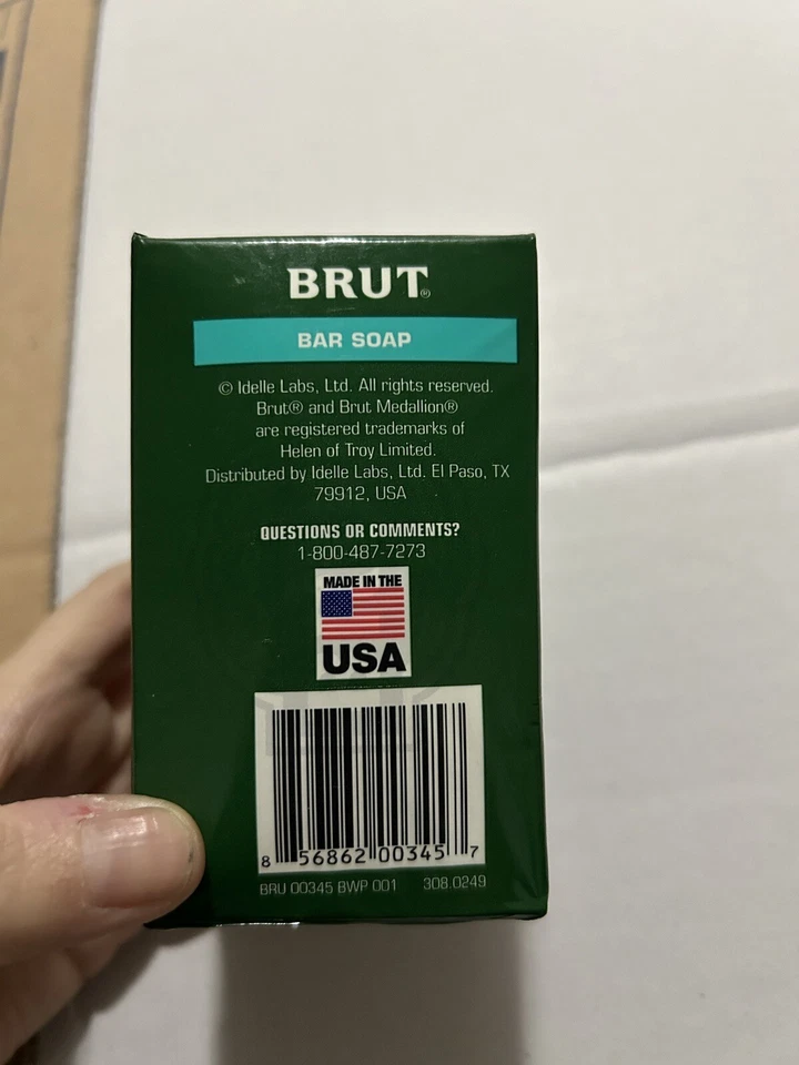 Paquete de 2 jabones en barra de fragancia Brut Classic Original 3,5 OZ ea muy buen estado Foto 3 de 4