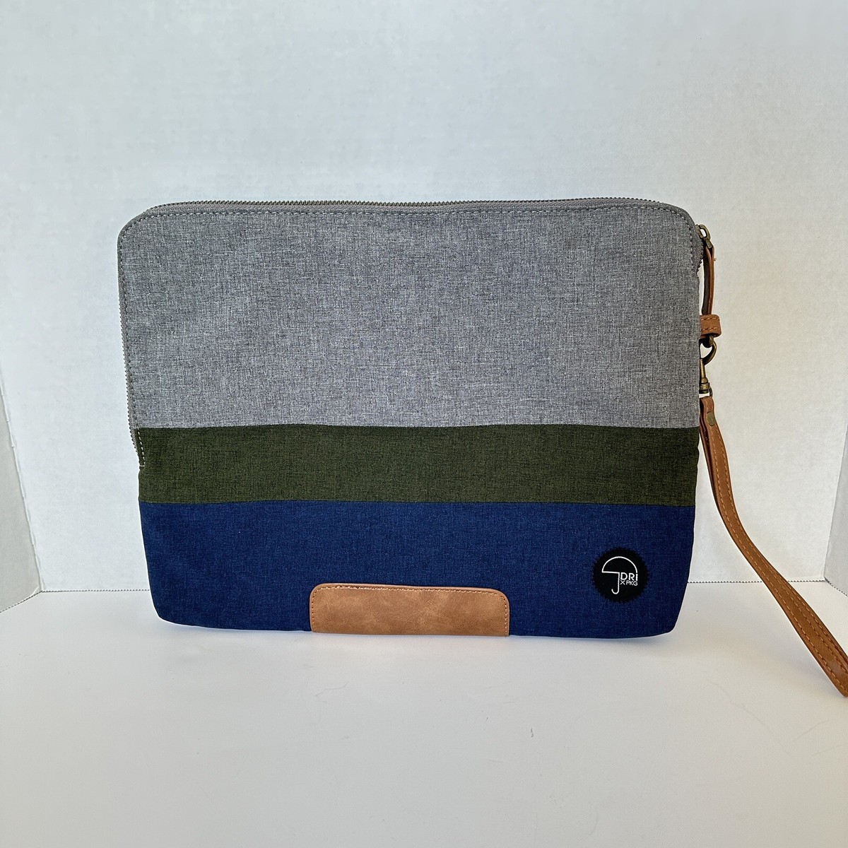 PKG LS04-13-DRI-BGGRY Slouch Laptop Sleeve Blue/Green/Gray This