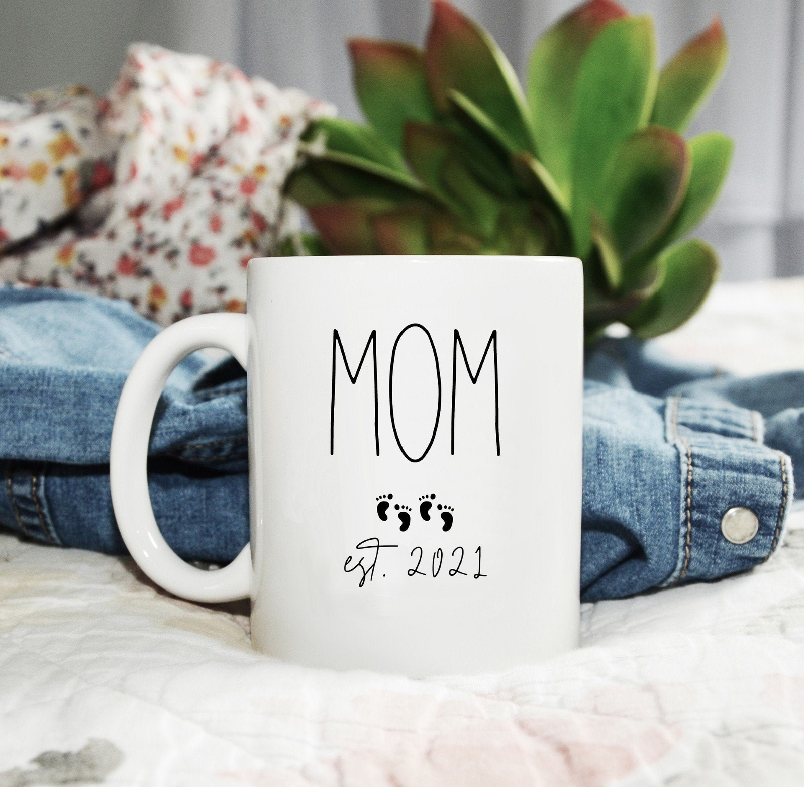 Twin Mom Since 2021 Mug - Perfect Gift for New Twin Parents & Baby Celebration  