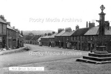 Jdw-83 Market Cross & High Street, Belford, Northumberland. Photo