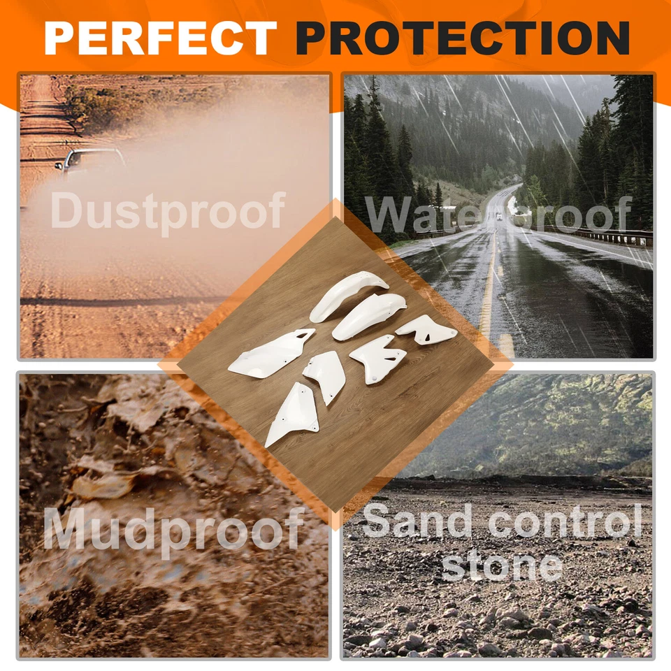 Kit completo de carenado de guardabarros de plástico para Suzuki DRZ400 DRZ400E DRZ400ES Foto 4 de 4