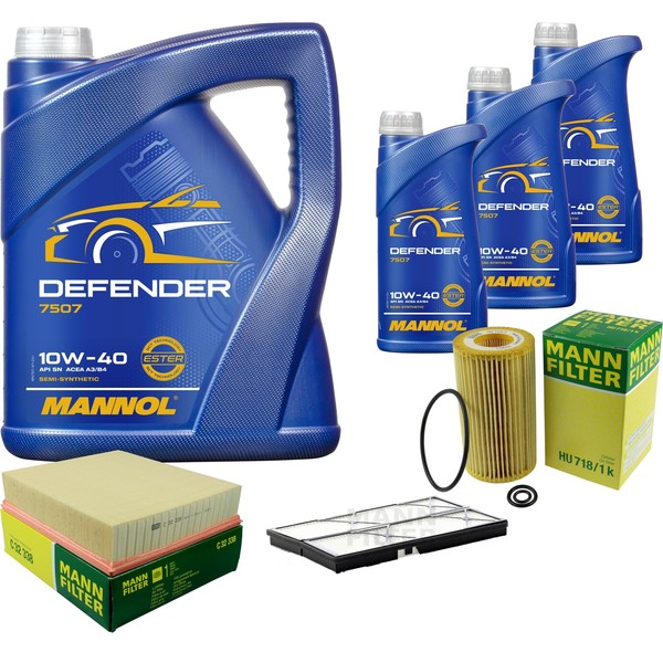 MANN-FILTER Inspektionspaket 8L Mannol Defender 10W-40 FüR Mercedes-Benz Vito-image