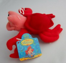 Disney Applause Little Mermaid SEBASTIAN Crab Beanbag Plush Teeny Stuffed Beanie