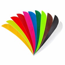 Bogensport Bearpaw Parabol Federn 3" einfarbig 12 St&uuml;ck