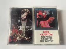 Eric Clapton Lot Of Two Cassettes Unplugged/ Time Pieces Best Of