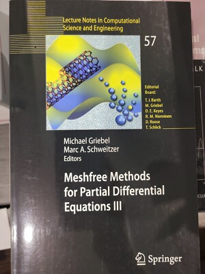 Lecture Notes in Computational Science and Engineering Ser.: Meshfree Methods...