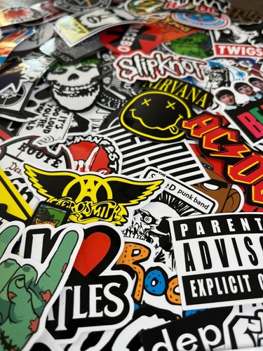 Stickers 100 pcs Music Rock Band Lot Punk Heavy Metal Decal Gift - Picture 13 of 13
