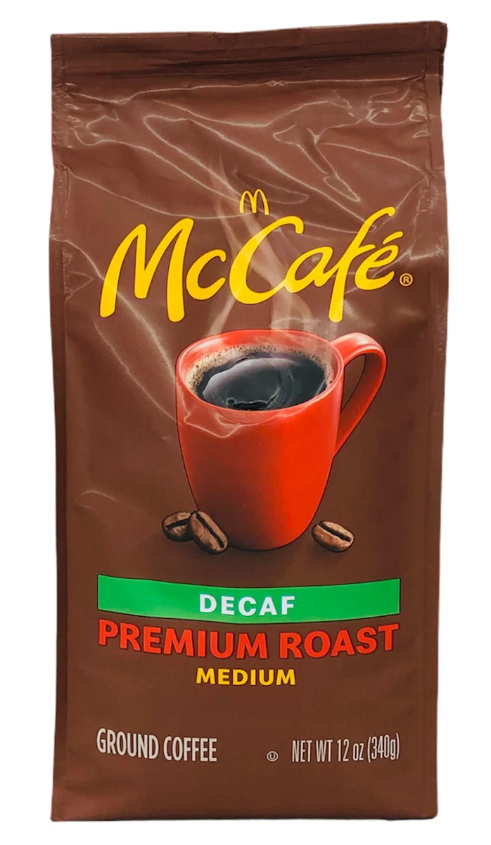 McDonalds McCafe Premium Roast Decaf Ground Coffee 12 oz eBay