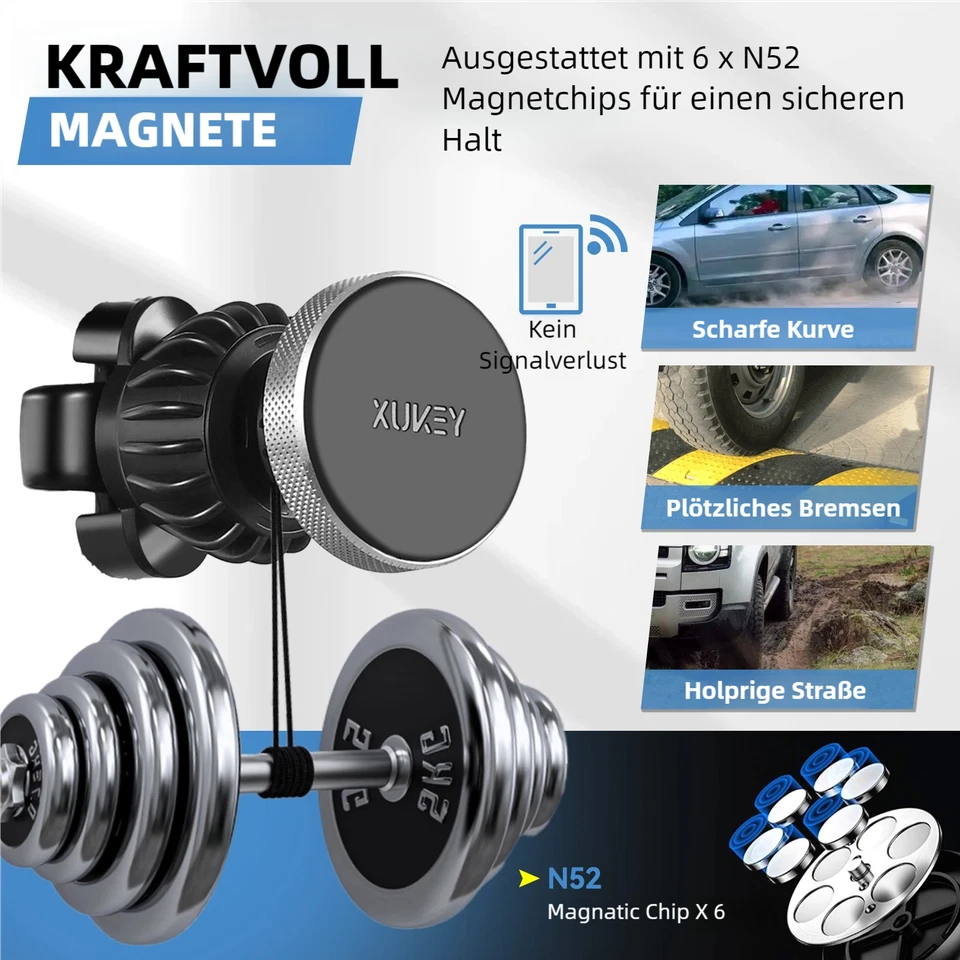 Auto MAGNETISCH Kopfstütze Rücksitz iPad Handyhalterung Tablet Halter Halterung - Bild 4 von 4