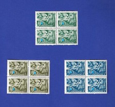 WKII Slowakei 1942 ,  Nr. 102-104 ,  kompletter Satz in Viererblocks   **   !!