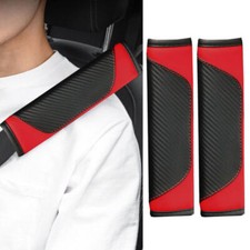 Car Seat Belt Cover Strap Pad Red Shoulder Comfort Cushion Harness Decoration
