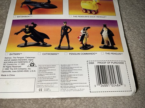 1991 ERTL Batman Returns CATWOMAN Die Cast Metal Figurine #2484 Vintage NEW - Picture 6 of 6