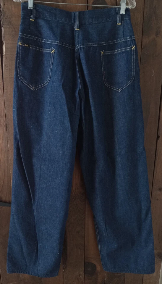 Rare EUC Vtg 50s Lee Women's Workwear Side-Zip Jeans Long-L Snap High Rise 29x29 - Image 4 of 4