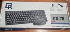 QR-70 USB Wired Optical Mouse and Keyboard, USB Wifi Adapter Open Box Not Used