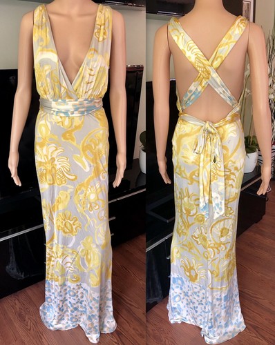 EMILIO PUCCI SEXY OPEN BACK DRESS GOWN 
