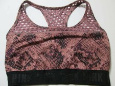 Victoria Secret Sport Bra Size S-DD Dusty Rose Wireless Unlined Racerback Active