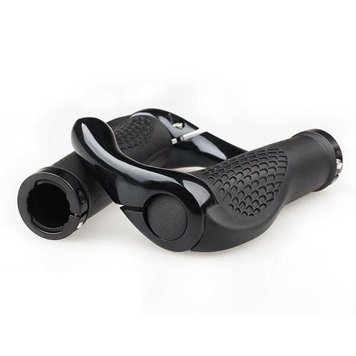Ergonomic MTB Rubber Grips Mountain Bike Bicycle Handlebar Cycling Lock-On Ends - Picture 12 of 15