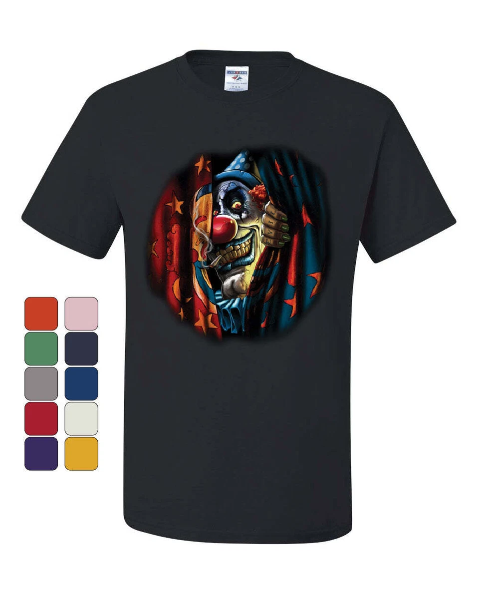 Evil Joker Payaso Demonio Bufón Chaleco Camiseta Para Hombre