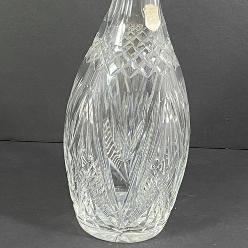 Lead Crystal Wine Decanter with Stopper 16.25" Hand Cut Made in Poland - Picture 3 of 18