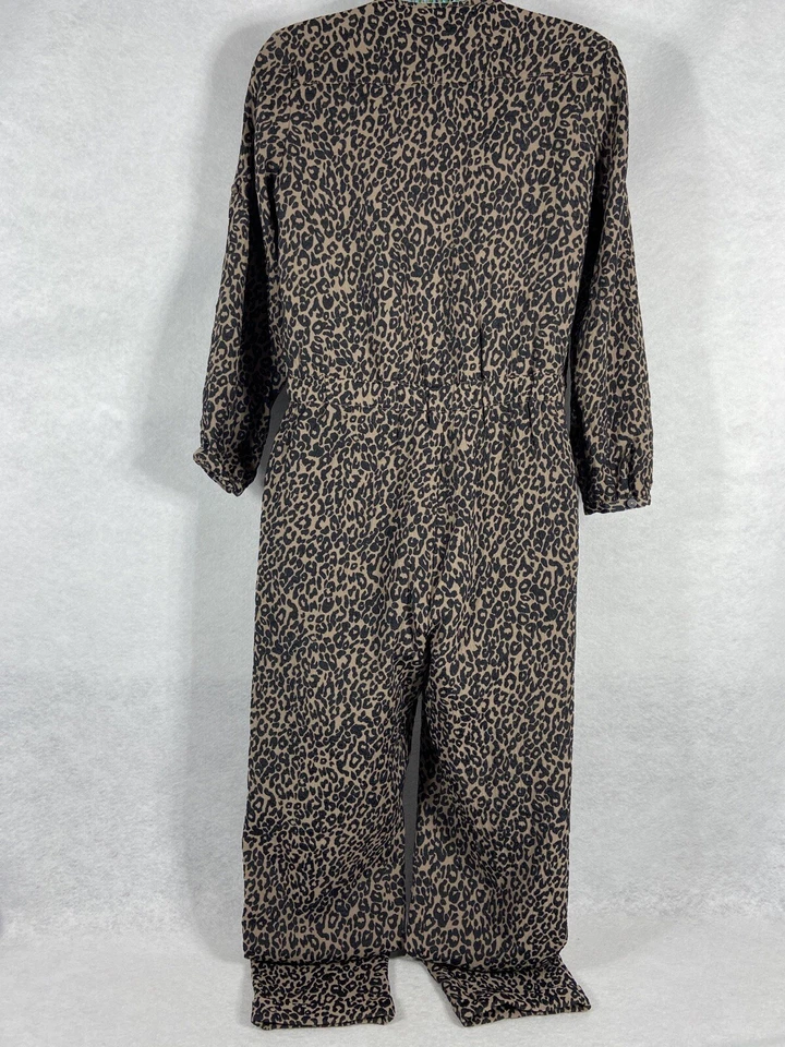 Mono Scotch & Soda para mujer 12 EE. UU. 10 beige estampado de leopardo bordado nuevo sin etiquetas Foto 4 de 4