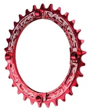 Race Face Single Narrow Wide 1x MTB Chainring - 104mm BCD 30t Red 