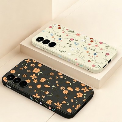 Weiche Blumen Handyhülle für Samsung Galaxy A57 A37 A56 A36 A35 A15 S26 S25 S24