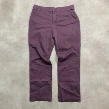 Lee Trousers Mens 34" Regular Fit Straight Leg Mid Rise Cotton Pants, Purple