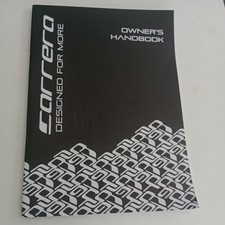 Carrera Bike Owner's Handbook Manual for Halfords cycles