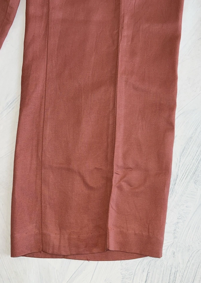 Pantalones para mujer Ann Taylor talla 14 vestido pantalón curvilíneo negocios rosa pierna ancha Foto 3 de 4