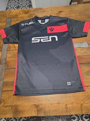 Sentinels Esports Jersey G Fuel Blackout VCT Gaming Team Shirt Black Red Adult