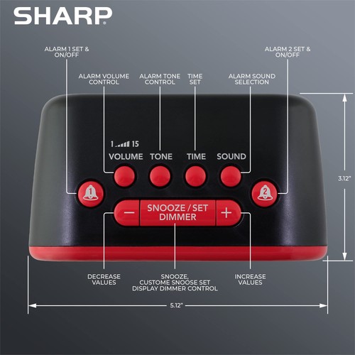 Big Bang Super Loud Alarm Clock for Heavy Sleepers, 6 Extremely Loud Wake Up ... - Picture 3 of 6